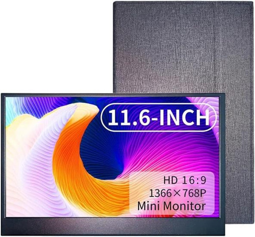 Wanlusiri Mini Monitor De 11,6 Polegadas Tela Raspberry Pi