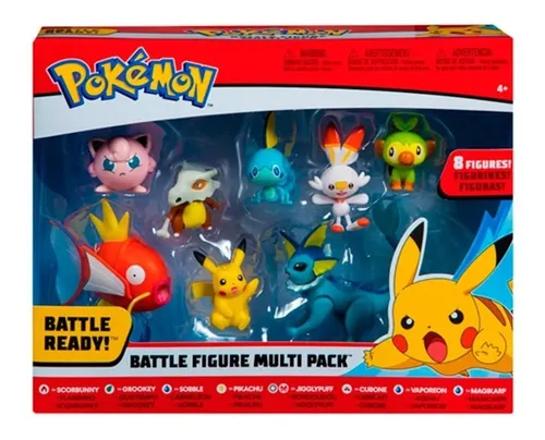 Pokemon Battle Figure Multi 8 Muñecos Pokémon Original