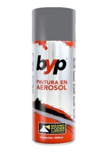 Pintura Aerosol Byp Esmalte Acrílico Gris Maquina 400ml