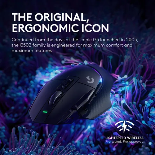Ratón Óptico Inalámbrico Logitech G502 X Plus Hero 25k Negro