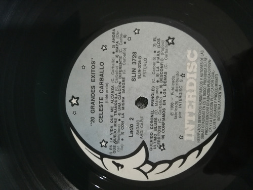 Disco De Vinilo Celeste Carballo 20 Grandes Éxitos (354) (Usado)