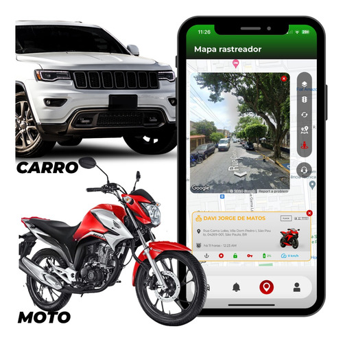 Rastreador/bloqueador Gps5g Carro Moto Nacional Aplicativo