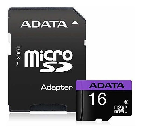 Adata Memoria Microsdhc/sdxc Premier 16gb, U1 C10 Con Sd