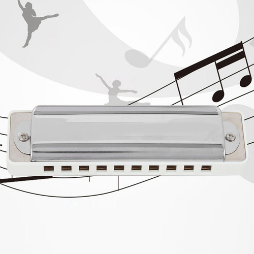 Resina Blues Harmonica De 10 Furos Mouthorgan Db Key Abs