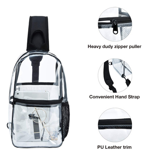 Bandolera Transparente Clekegbag Transparent Bandolera Para