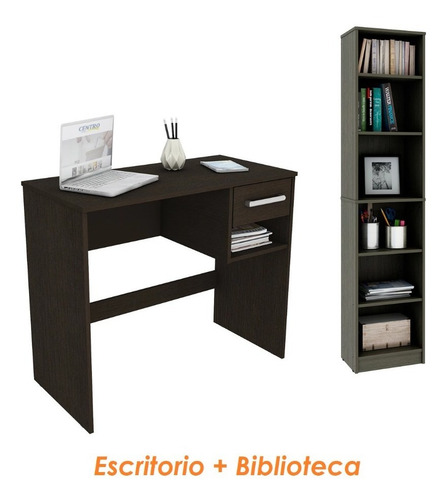 Imagen 2 de 8 de Escritorio Centro Estant Roma + Biblioteca L 9