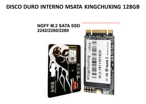 Disco Duro Interno Msata Kingchuxing 128gb