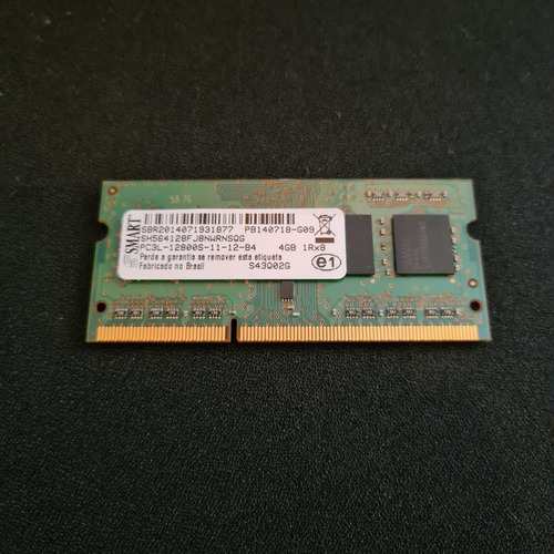 Imagem 1 de 3 de Memória Ddr3 Pc12800 4gb Smart - Notebook