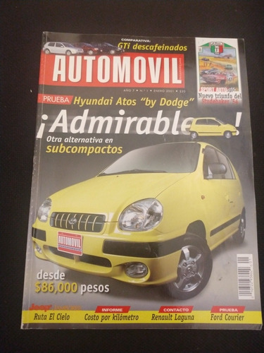 Automóvil ¡admirable! Enero 2001 Año 7 N.1