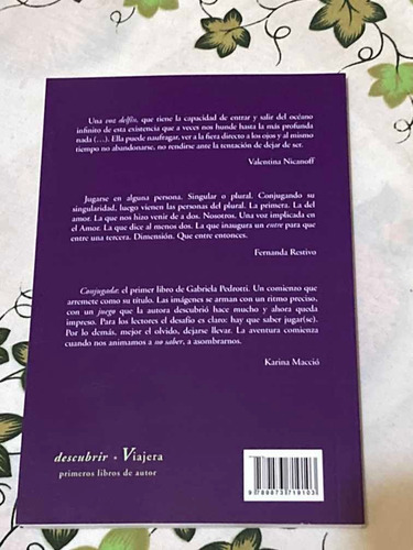 Libro Conjugada Gabriela Pedrotti Viajera Editorial