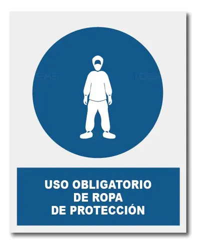 Pictogramas Ropa Protectora Señal Uso Obligatorio De Ropa De Protección | Meses sin interés