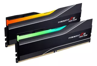 Memória RAM Trident Z5 NEO RGB color preto 64GB 2 G.Skill F5-6000J3040G32GX2-TZ5NR