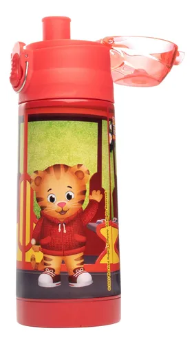 Daniel Tiger Botella De Agua Aislada De 13 Oz Con Tapa Con A