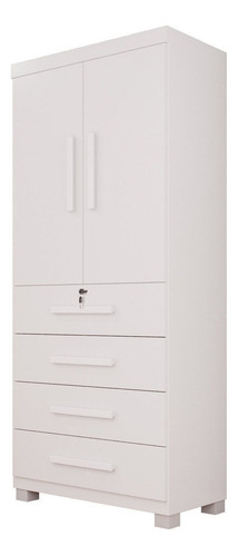 Guarda-roupa 2 Portas 4 Gavetas Ilhéus Espresso Af