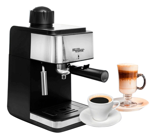 Cafetera Espresso Automática 4 Tazas 3.5bar 800w Espuma Negro