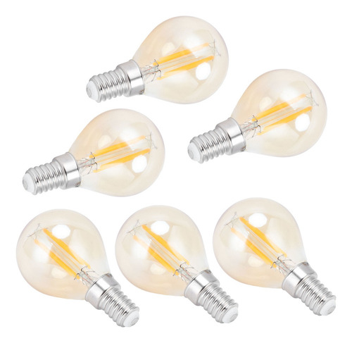 Bombilla De Filamento Led G45 De 4 W, Base E14, Vidrio Vinta