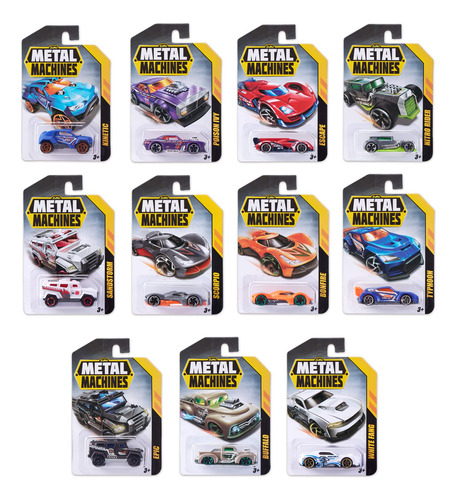 Metal Machines Auto Escala Coleccion Hotwhel Zuru 1:64 Niños