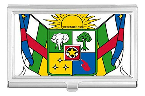 Estuche De Tarjeta - Central Africa National Emblem Country 