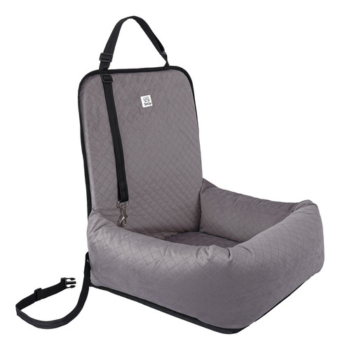 Asiento De Coche Perro Pet2go® Paseo Auto Viaje Práctico Color Gris Oscuro