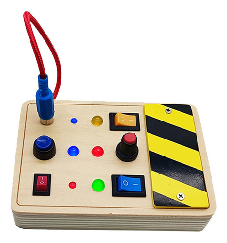 Tablero Sensorial De Madera Led Busy Board Para Regalos De