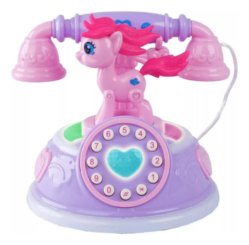 Teléfono Celular Juguete Musical Unicornio Pony + Baterias