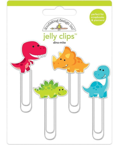 Scrapbook Decoracion Separador Papel Clips Dinosaurios Deten