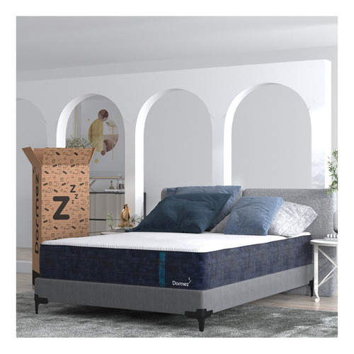 Colchón King Size En Caja Memory Foam, Con Tratamiento Antibacterial, Foam Ortopédico Antiestres