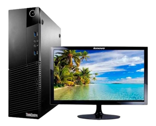 Kit Desktop Lenovo I3 500gb 2gb + Monitor Dell 19  Usado (Recondicionado)