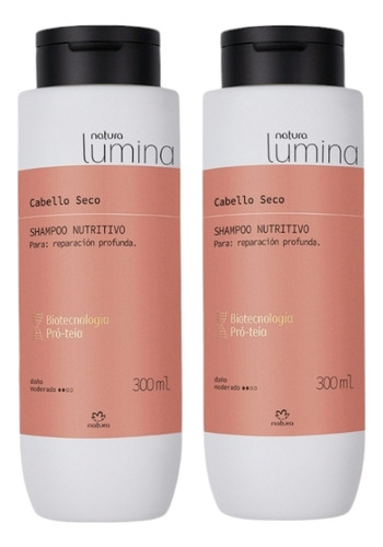 Lumina Set 2 Shampoo Cabello Seco Natura