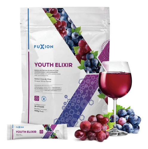 Youth Elixir Fuxion Mantèn Tu Cuerpo Joven Pack X 28unid.