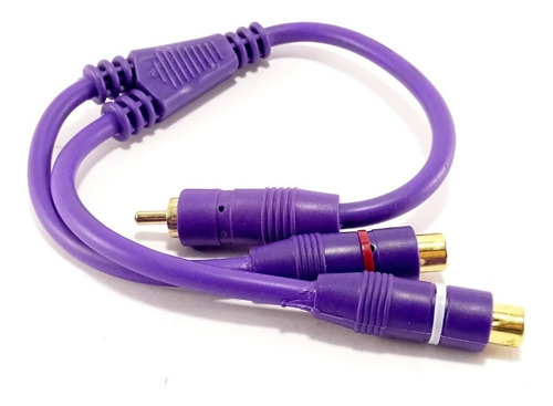 Cable Rca 1 Macho Y 2 Hembras De 25 Centímetros