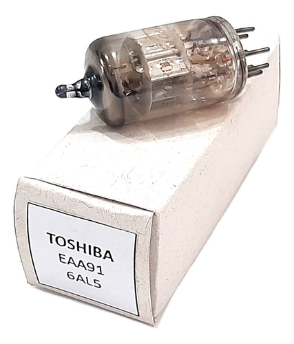 01 Valvula Toshiba Radio Valvulado Eaa91 = 6al5 (Usado)