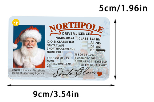 Juego De Licencias De Papá Noel De 3 Piezas