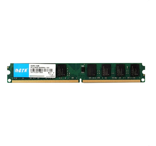 Memória 2gb Ddr2 800 Mhz Desktop Cl 6 1.8v Gta Tech