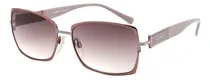 Comprar Óculos De Sol Feminino Ana Hickmann Ah3134 59mm Cobre\u002Flilás Cor Da Armação Cobre\u002Flilás - Brilho Cor Da Haste Cobre\u002Flilás - Brilho Cor Da Lente Marrom Degradê Desenho Retangular