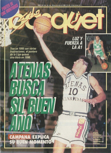Revista Solo Basquet 334 (29/12/1995) Juan Espil - Atenas