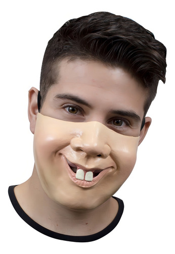 Máscara Realista Chubby Cubrebocas Divertido Muzzle Ghoulish Color Beige
