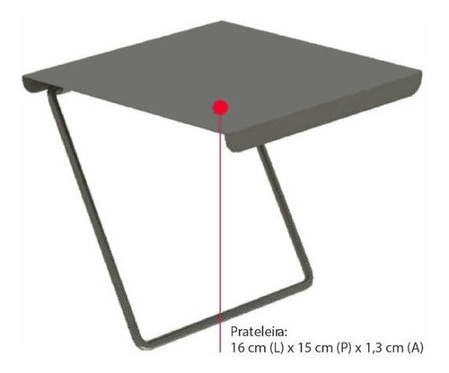 Suporte Multivisao Aero Plus Para Conversor/dvd Preto