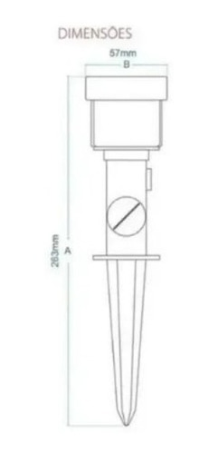 Imagem 4 de 6 de Espeto Para Jardim 5w Branco Frio 6500k Ip65
