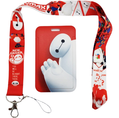 Gafete De Big Hero 6 Disney + Cordón Lanyard + Cinta