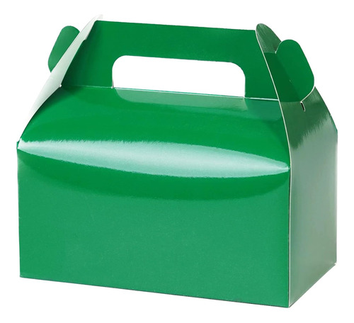 Caja De Regalo Para Fiesta 17 X 9 X 9cm 30un Verde Brillante