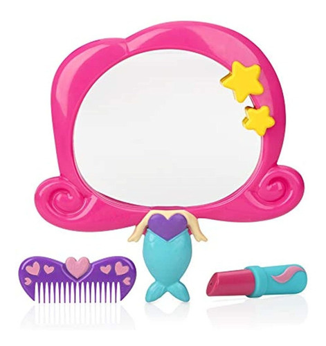 Nuby Mermaid Mirror Bath Toy Set, 3 Yrs+, 3pc, Multicolor, 5