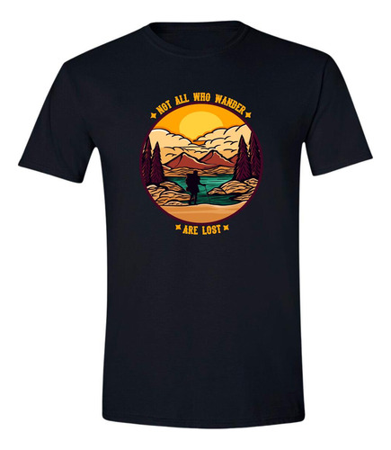 Playera Hombre Camping Senderismo Frases Co1034