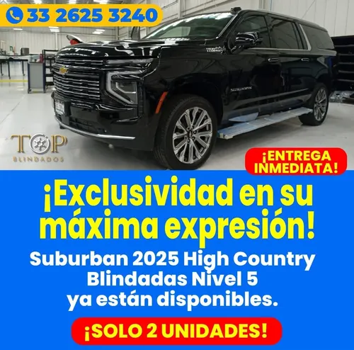 comprar Chevrolet Suburban Blindada Nivel 5 High Country