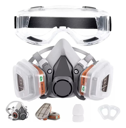 1 Máscaras Antigás For Respiradores Visera Casco Gafas