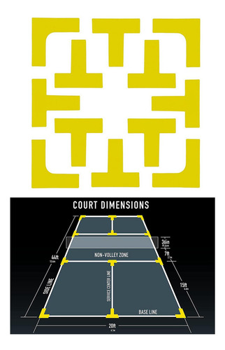 De Marcadores De Cancha De Pickleball, Accesorio, Mini