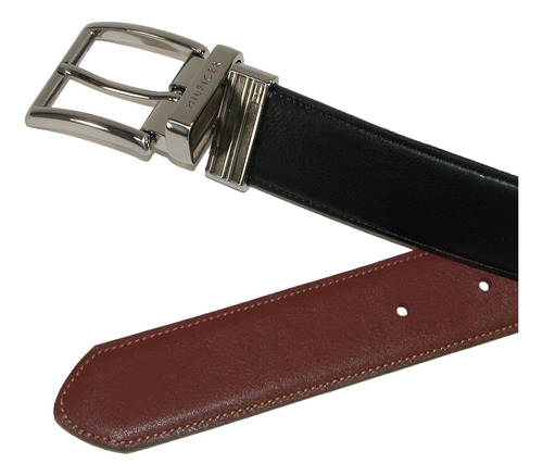 Cinto Tommy Hilfiger Reversível De Couro Casual Preto/marrom