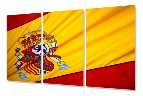 Cuadro Trip 80x120 Bandera España Madre Española La Roja