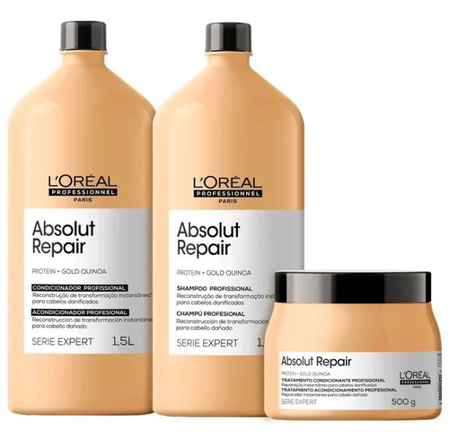 Loreal Kit Profissional Absolut Repair (sh+cond+másc)-grande