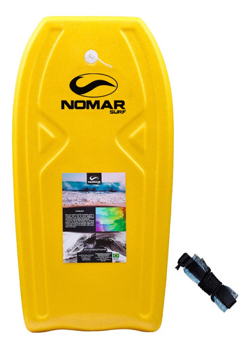 Prancha Surf Bodyboard Grande Master Com Leash Praia Piscina